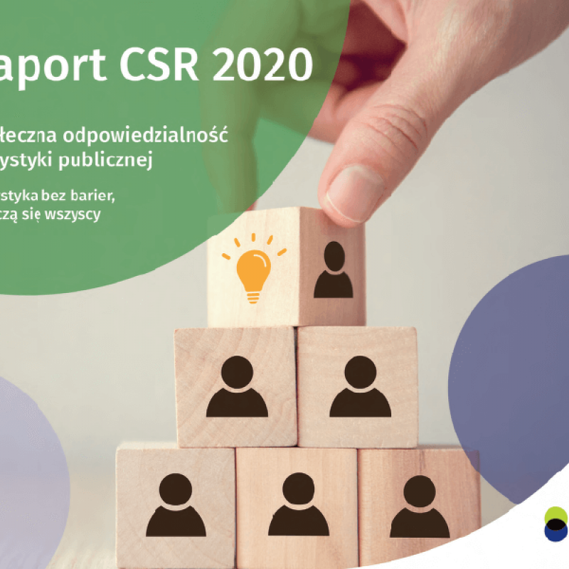 Grafika promująca publikację Raport CSR 2020