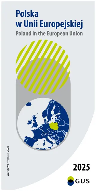 Powiększ obraz: Cover of the publication Poland in the European Union 2025 